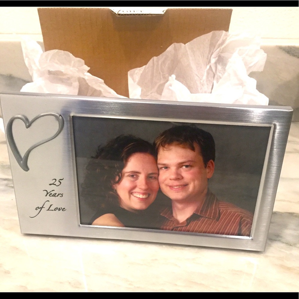 Silver 25th Anniversary Frame - NIB